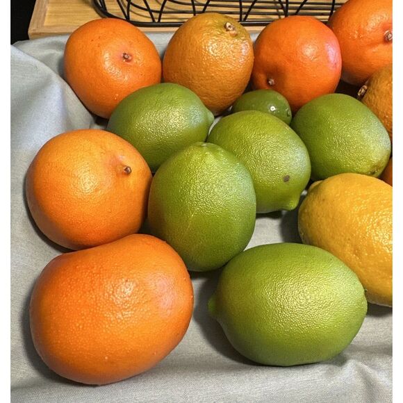 Decorative Ornate Metal Tabletop 16" x 6.5" Metal Basket With Faux Fruit - Picture 5 of 8